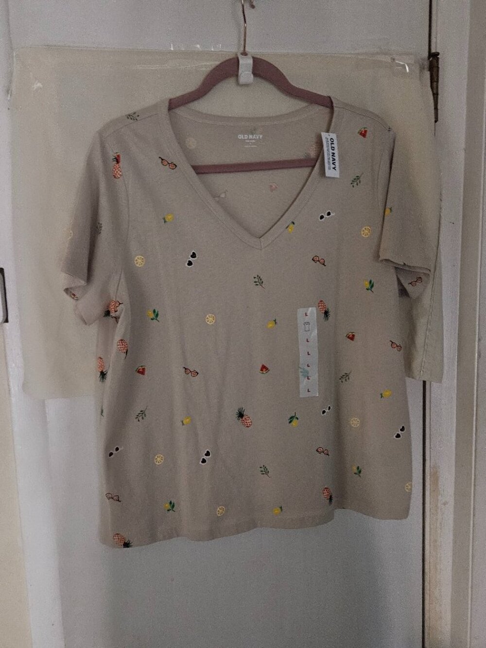 Women's OLD NAVY Brand Novelty Tee Large NWT